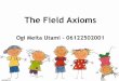 The field axioms   fixed