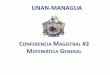 Matemática general - 2da magistral 2013