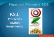 Financial Planning SOS part 2 (Protection, Savings and Investment)