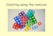 Counting using the numicon with numbers