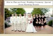 How to Plan an Event | Wedding Ceremony | Special Event Planning Toronto