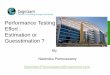 T19   performance testing effort - estimation or guesstimation revised