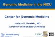 Genomic Medicine in the NICU
