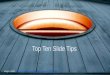 Top Ten Presentation Tips