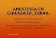 Anestesia cirugia torax nacional Hospital Nacional Guillermo Almenara Irigoyen