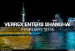 Verrex Opens Shanghai Office