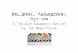 Effective Document Management System