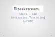 SSETS-CEBD TS faculty instructional guide