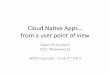 WSO2Con EU 2015: Keynote - Cloud Native Apps… from a user point of view