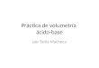 Práctica de volumetría por Tania Machuca