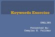 Keywords exercise