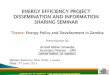Energy policy and development in zambia