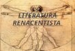 La literatura renacentista