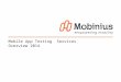 Mobinius Testing Services