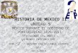 UNIDAD 5: MÉXICO DURANTE EL GOBIERNO DE PORFIRIO DÍAZ