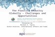 The Plastics Industry Globally – Challenges and Opportunities NPE2015 Orlando, FL