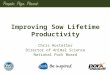 Dr. Chris Hostetler - Sow Lifetime Productivity