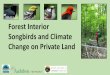 Forest Interior Songbirds and Climate Change on Private Land