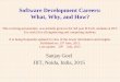 Software Development Careers:  Why, What, and How?