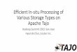 Efficient in situ processing of various storage types on apache tajo