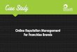 Online Reputation Management for Franchise Sales