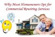 Why most homeowners opt for commercial rewiring services