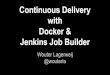 Continuous Delivery with Docker and Jenkins Job Builder