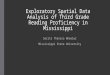 Exploratory Spatial Data Analysis of 3rd Grade Readng Outcomes