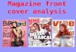 Music Magazine Cover Analysis