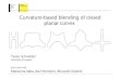 Curvature-based blending of closed planar curves