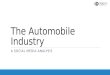 Automobile Industry - Benchmarking