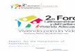 English: Call for papers - the 2nd Latin American and Caribbean Forum of Adequate accommodation - 6 al 8 May 2015 - Monterrey, Nuevo Leon, Mexico