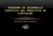 Programa de desarrollo turístico del municipio de cuetzalan