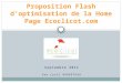 Proposition Flash d'optimisation Home Page Ecoclicot par CBarreteau