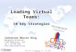 Virtual Leadership: Ten Key Strategies