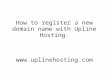 Domain Registration With UplineHosting