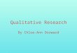 Qualitative research homework UPDATED DONE!