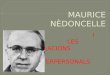 Maurice nèdoncelle i les relacions interpersonals