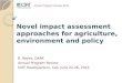 Novel impact assessment approaches for agriculture, environment and policy