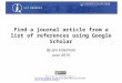 Find a journal article from Google Scholar 2015