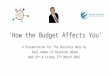 The 2015 Budget by Branston Adams