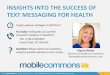 Insights into the Success of Text Messaging for Health