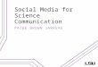 Social media for science communication   campus communicators