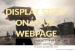 How to Display Stuff on Your Webpage