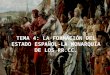 Tema 4 la formación del estado español. la monarquía de los rrcc