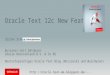 Oracle Text 12c New Features