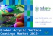 Global Acrylic Surface Coatings Market 2015-2019