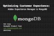 Webinar: Optimize digital customer experiences with Adobe Experience Manager 6.0 and MongoDB