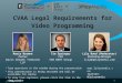 CVAA Legal Requirements for Video Programming