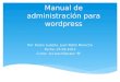 Manual de administración para wordpress